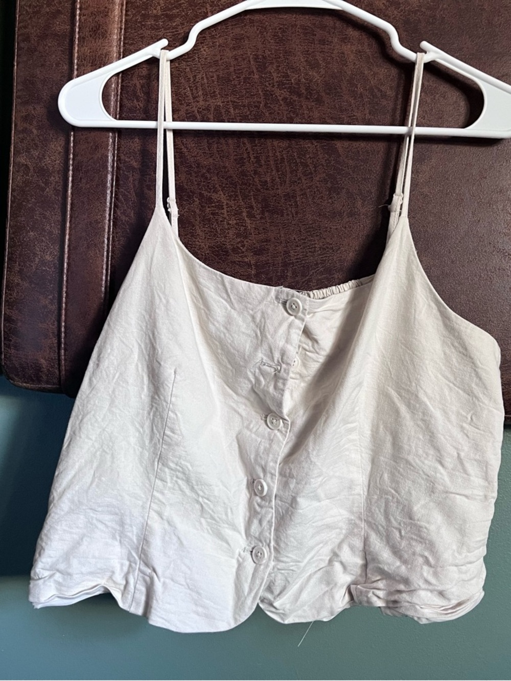 Button-Front Top